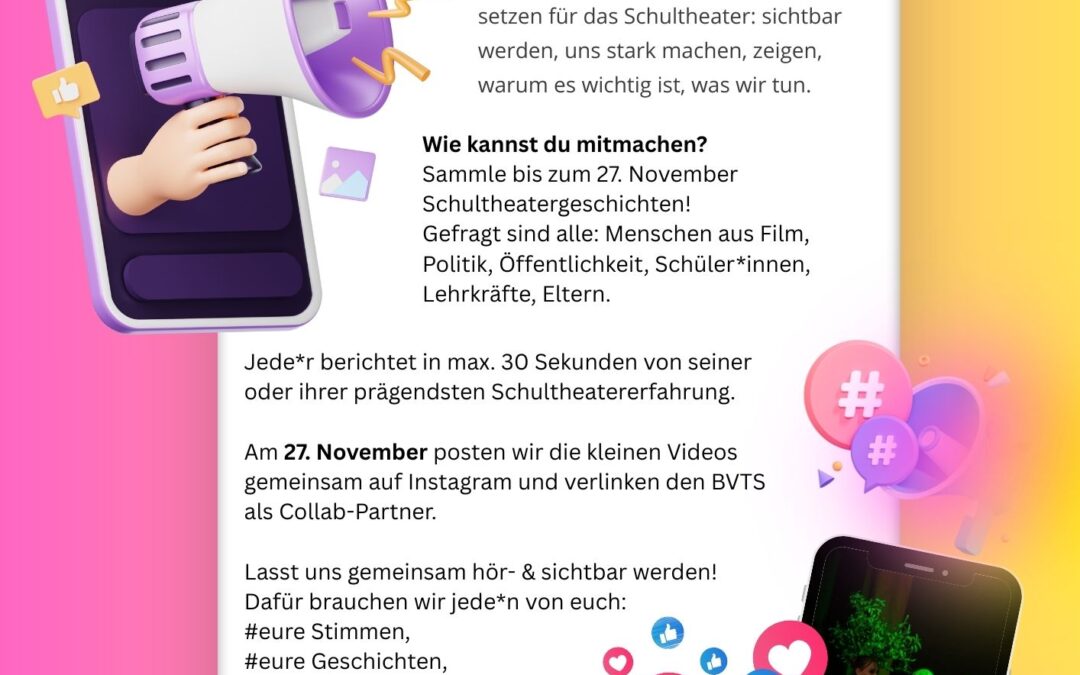 Schultheater sichtbar machen