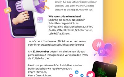 Schultheater sichtbar machen